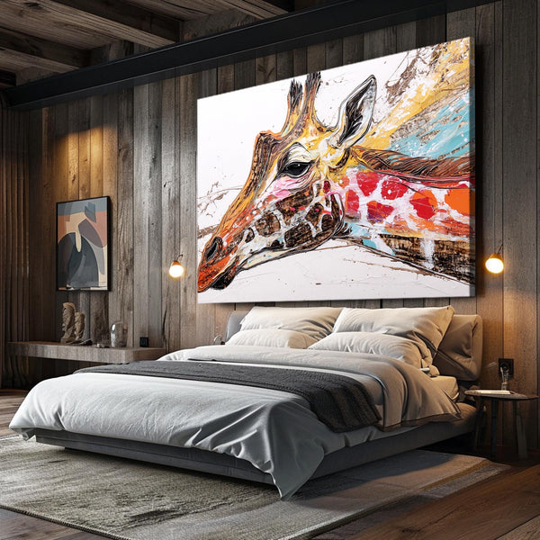 Giraffe Wall Art Framed