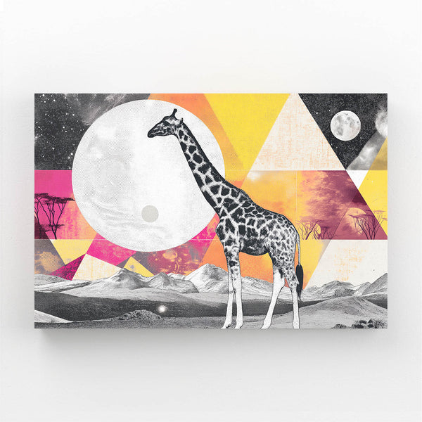 Giraffe Wall Art Geometric