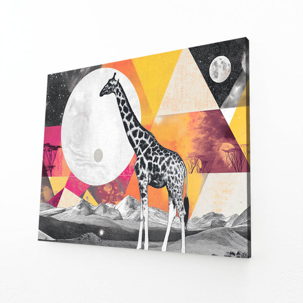 Giraffe Wall Art Geometric