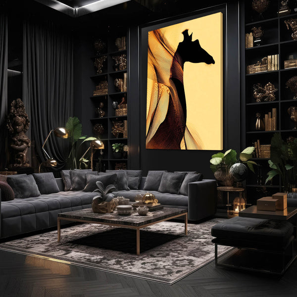 Giraffe Wall Art Yellow