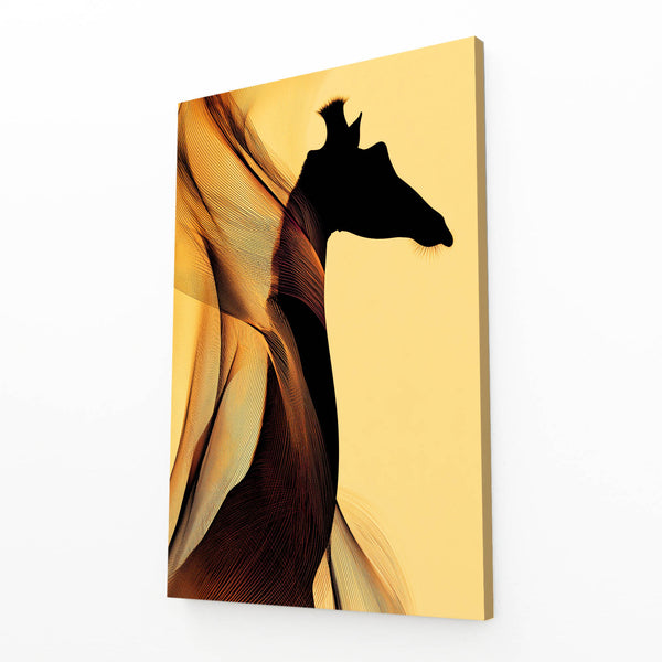 Giraffe Wall Art Yellow