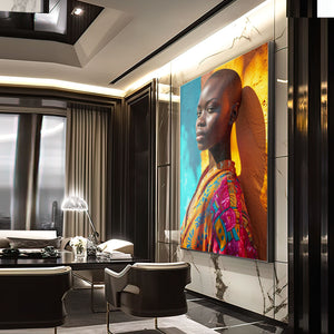Girl African Wall Art | MusaArtGallery™