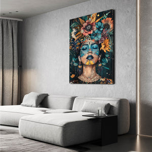 Girl and Flowers Boho Art | MusaArtGallery™