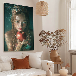Girl Apple Art
