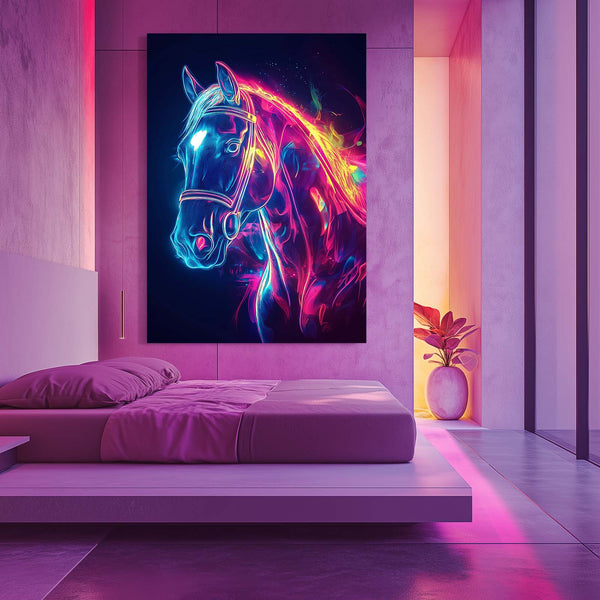Glowing  Horse Wall Art