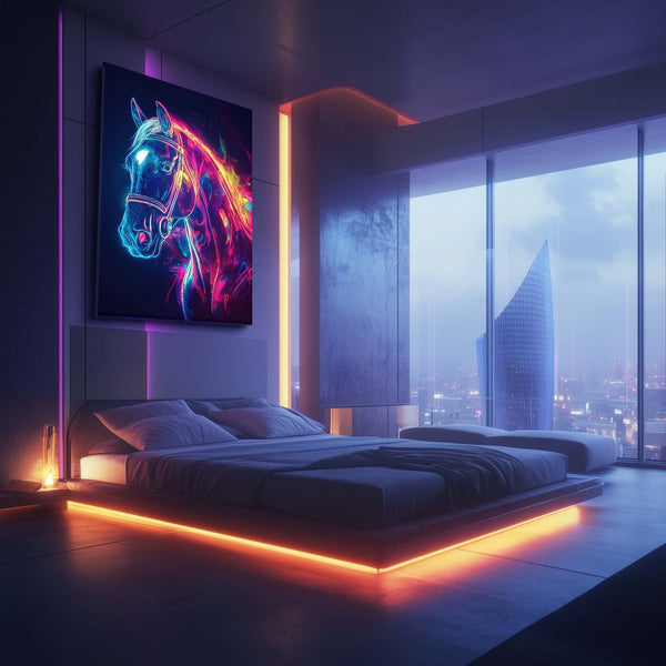 Glowing  Horse Wall Art