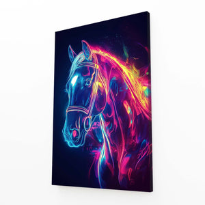 Glowing  Horse Wall Art