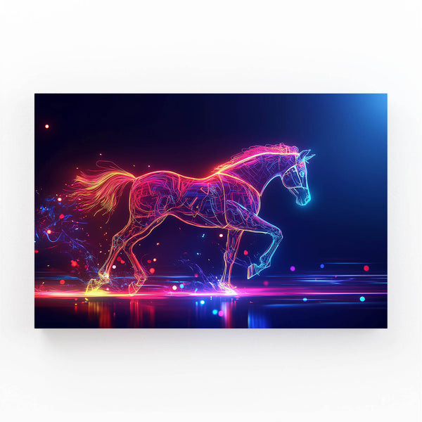 Gold And Black Horse Art