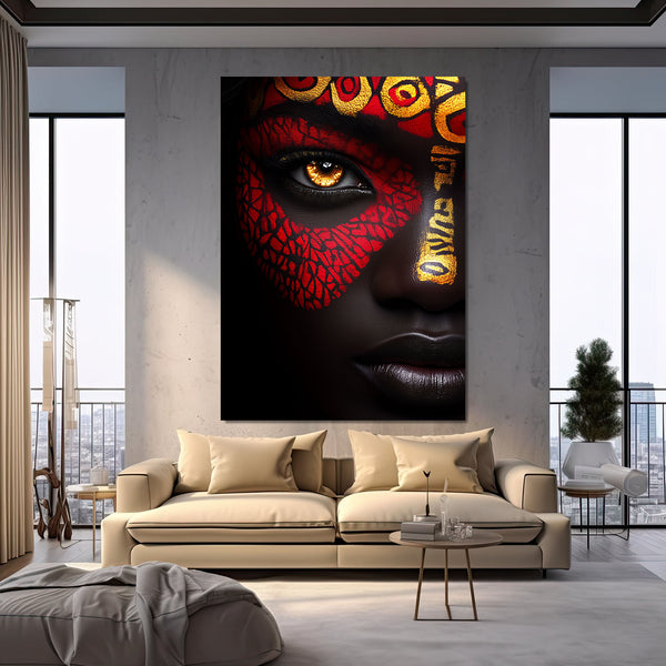 Gold African Wall Art Decor