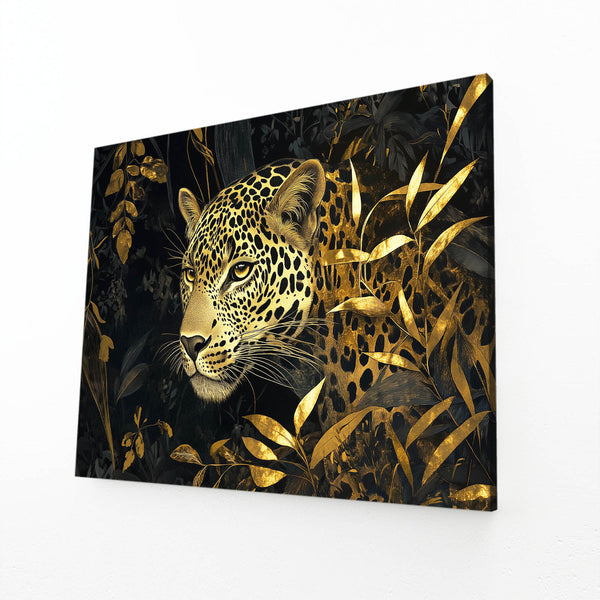 Gold And Black Leopard Wall Art