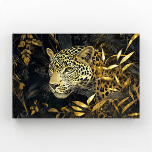 Gold And Black Leopard Wall Art