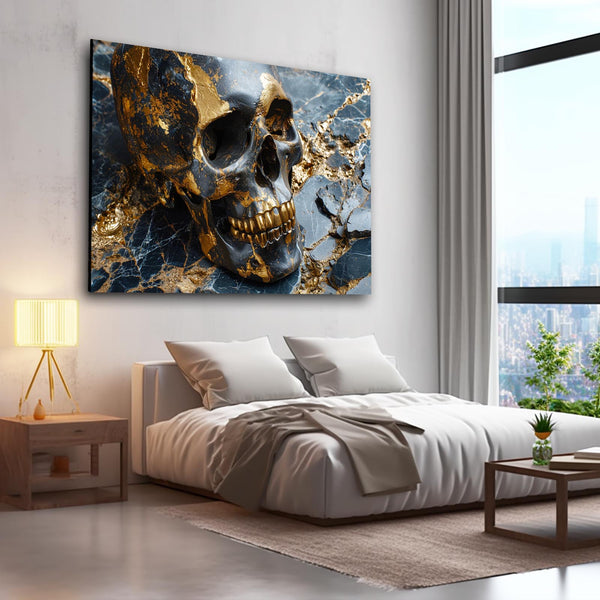 Gold and Silver Skull Art | MusaArtGallery™