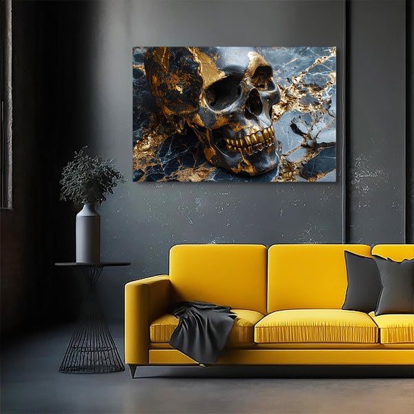 Gold and Silver Skull Art | MusaArtGallery™