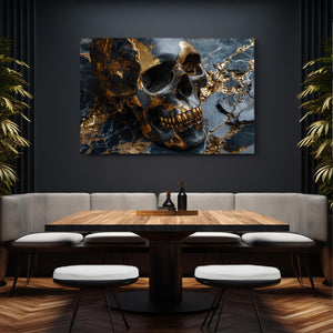 Gold and Silver Skull Art | MusaArtGallery™
