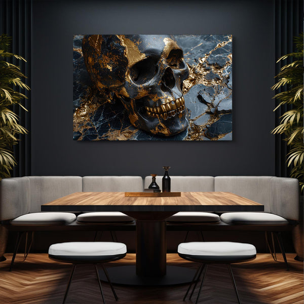 Gold and Silver Skull Art | MusaArtGallery™