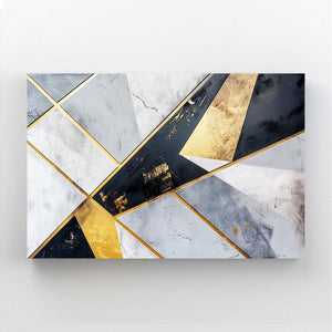 Gold Angles Abstract Art | MusaArtGallery™