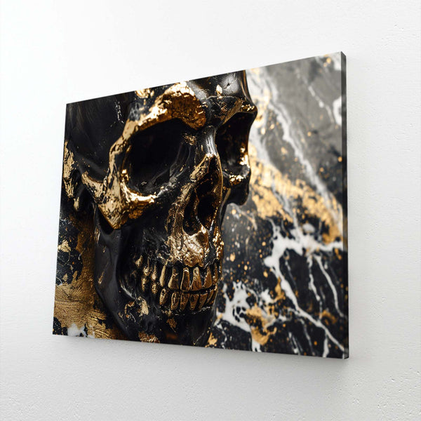 Gold Black Skull Art | MusaArtGallery™