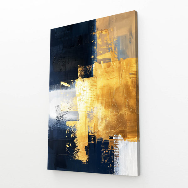 Gold Brush Abstract Art | MusaArtGallery™