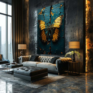 Gold Butterfly Wall Arts | MusaArtGallery™