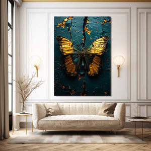 Gold Butterfly Wall Arts | MusaArtGallery™