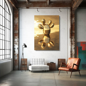 Gold Cactus Art