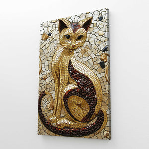 Gold Cat Art | MusaArtGallery™