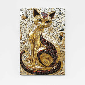 Gold Cat Art | MusaArtGallery™