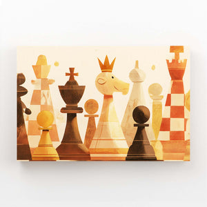 Gold Chess Wall Art