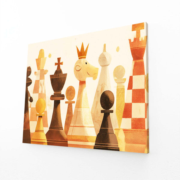 Gold Chess Wall Art