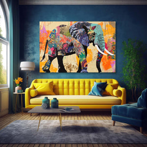 Gold Elephant Wall Art | MusaArtGallery™