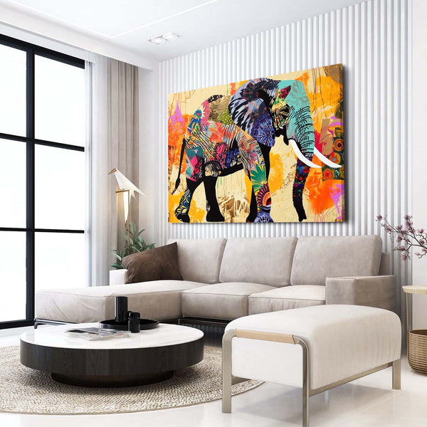 Gold Elephant Wall Art | MusaArtGallery™