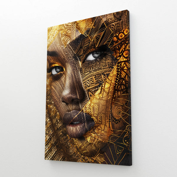 Gold Face African Art  | MusaArtGallery™