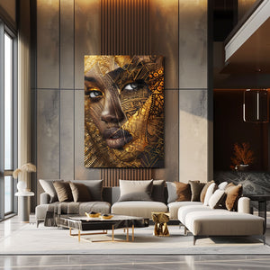 Gold Face African Art  | MusaArtGallery™