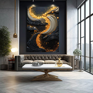 Gold Framed Abstract Wall Art | MusaArtGallery™