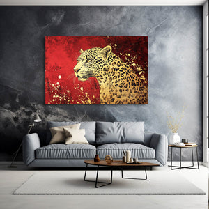 Gold Leopard Wall Art