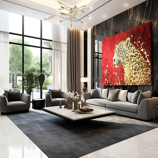 Gold Leopard Wall Art