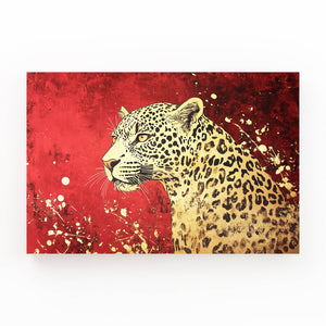 Gold Leopard Wall Art