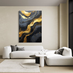 Gold Modern Abstract Art | MusaArtGallery™ 