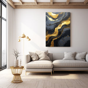 Gold Modern Abstract Art | MusaArtGallery™ 