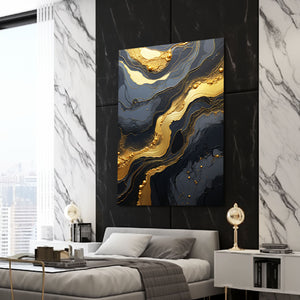 Gold Modern Abstract Art | MusaArtGallery™ 