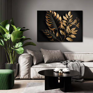 Gold Modern Art Canvas Wall Decor | MusaArtGallery™