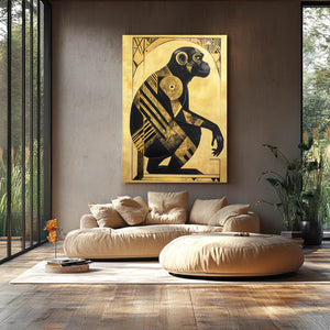 Gold Monkey Canvas