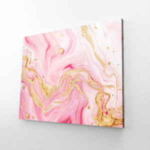Gold Pink Wall Art   | MusaArtGallery™ 
