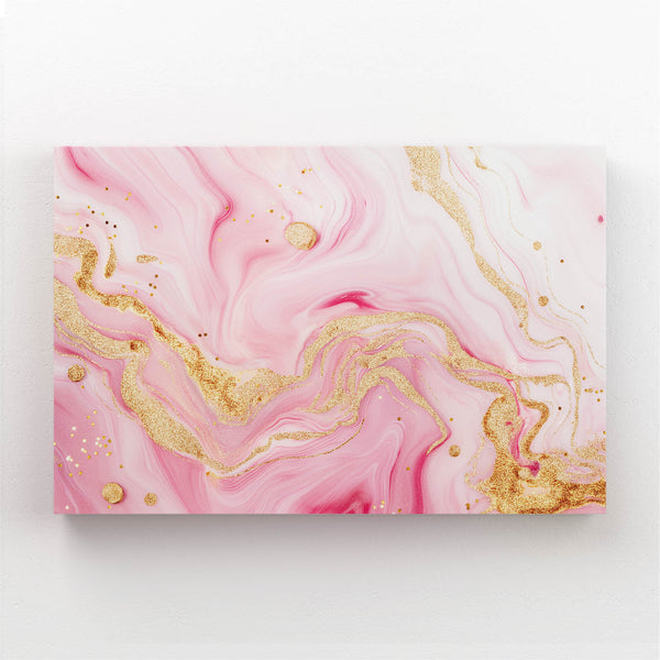 Gold Pink Wall Art   | MusaArtGallery™ 