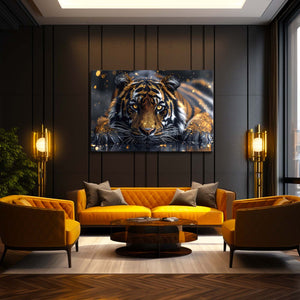 Gold Tiger Wall art | MusaArtGallery™