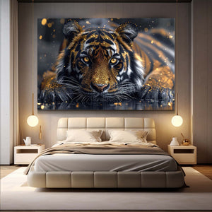 Gold Tiger Wall art | MusaArtGallery™