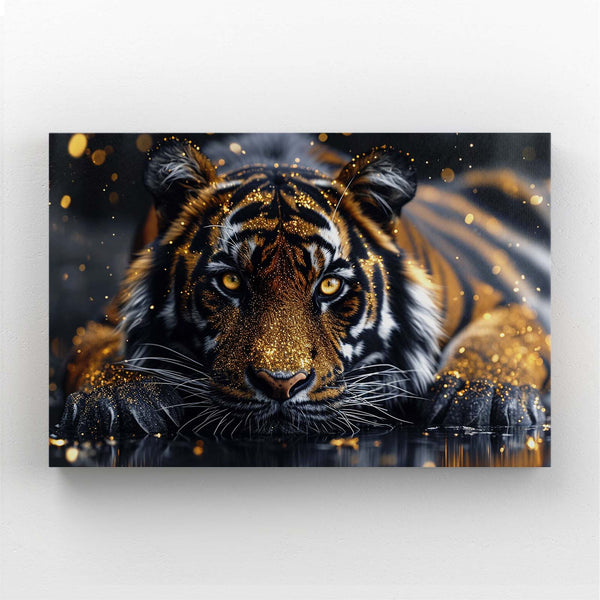 Gold Tiger Wall art | MusaArtGallery™