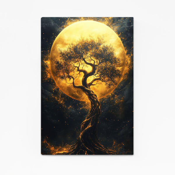 Gold Tree Of Life Canvas Wall Art