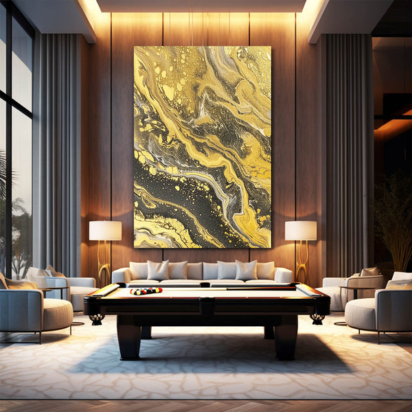 Gold Veins Abstract Art | MusaArtGallery™