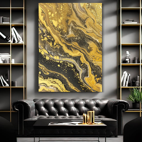 Gold Veins Abstract Art | MusaArtGallery™